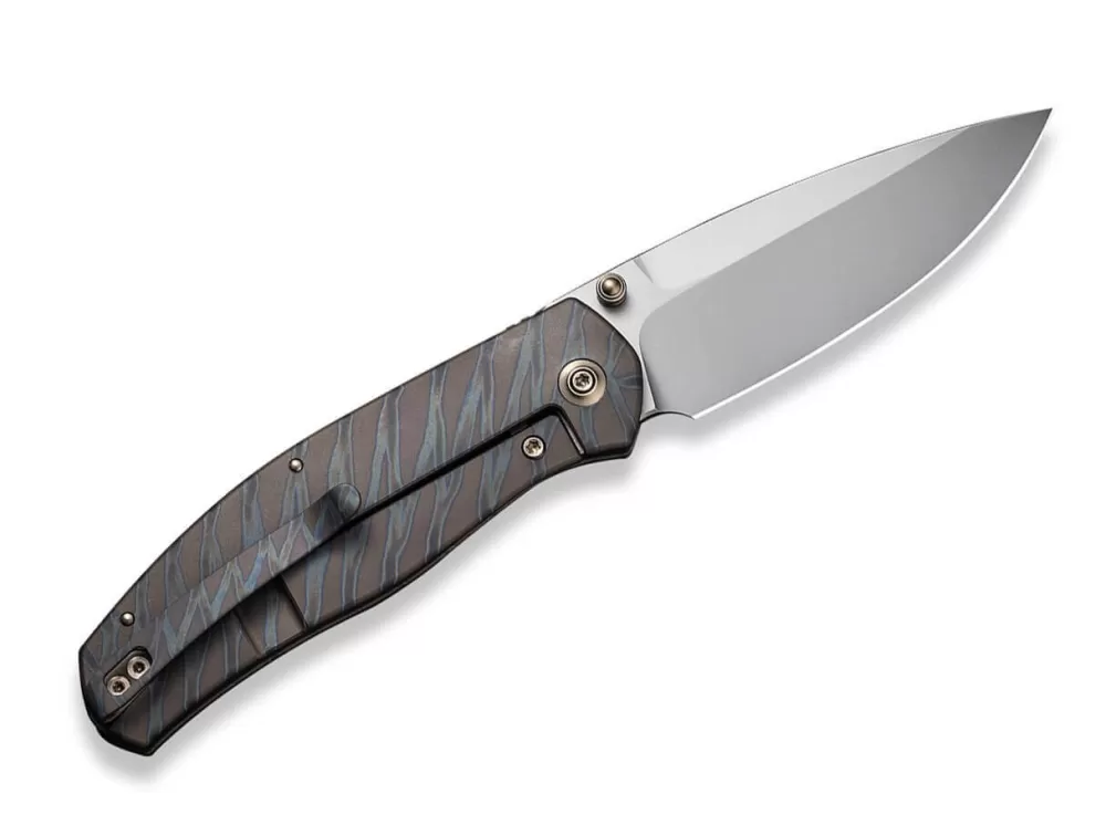 Cheap WE Knife Esprit Titanium Tiger Stripe