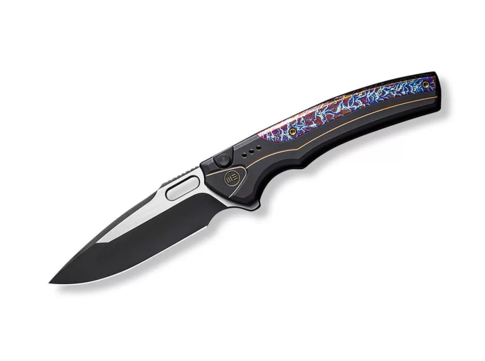 Outlet WE Knife Exciton Black Flamed Titanium Ltd