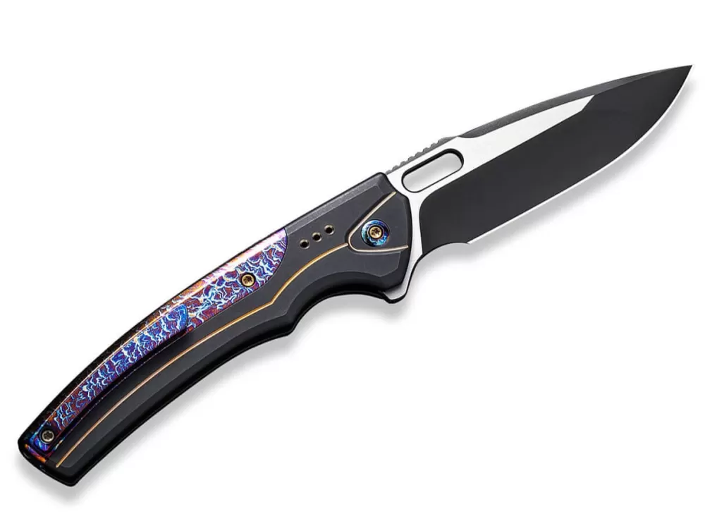 Outlet WE Knife Exciton Black Flamed Titanium Ltd