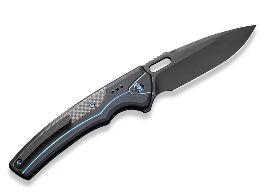 Flash Sale WE Knife Exciton Titanium Cf Black & Blue Ltd