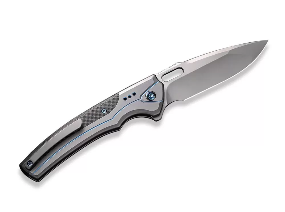 Discount WE Knife Exciton Titanium Cf Grey & Blue Ltd