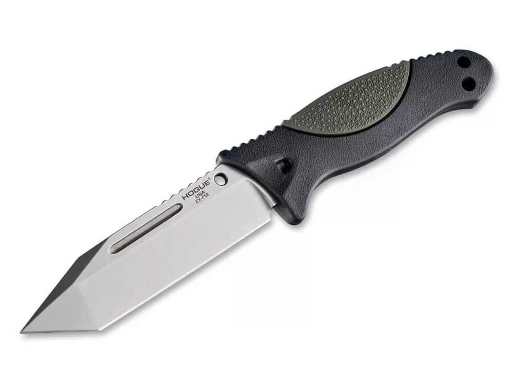 Hogue Ex-F02 4.5 Satin Tanto Rubber Green> Tactical Knives