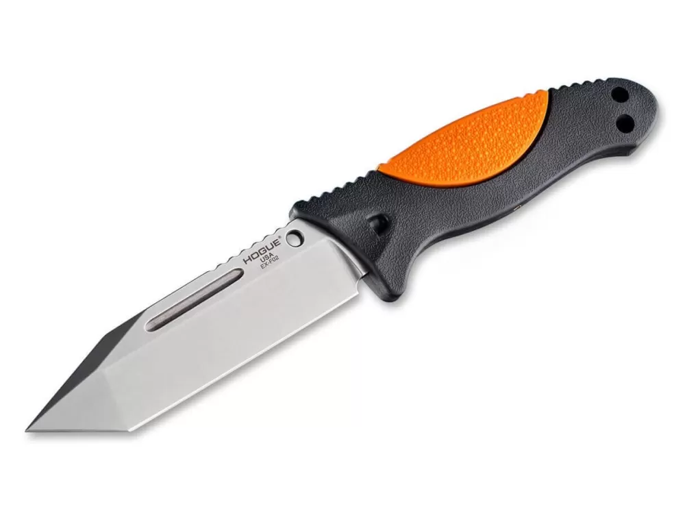 Hogue Ex-F02 4.5 Satin Tanto Rubber Orange> Tactical Knives