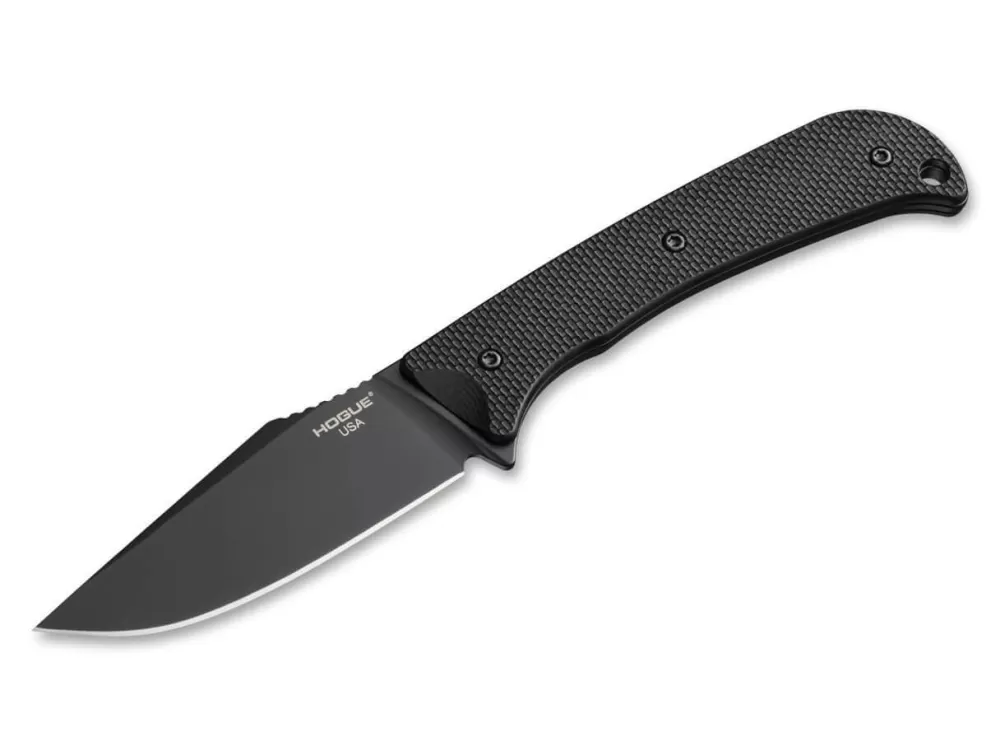 Hogue Extrak 3.3" Clip Point Black Cerakote> Tactical Knives