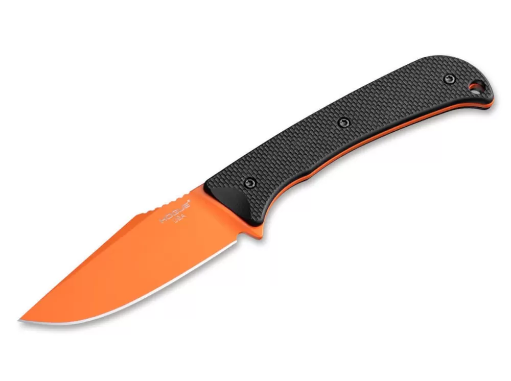 Hogue Extrak 3.3" Clip Point Orange Cerakote> Tactical Knives