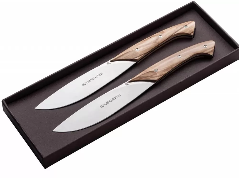 Viper Fiorentina Olive Steak Knife Set> Steak Cutlery