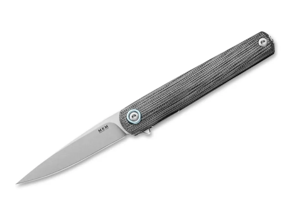 Sale MKM Flame Light Drop Point Micarta Black