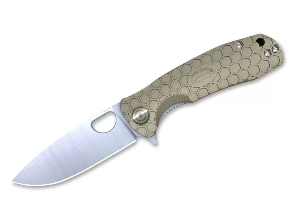 Outlet Honey Badger Flipper D2 Large Tan