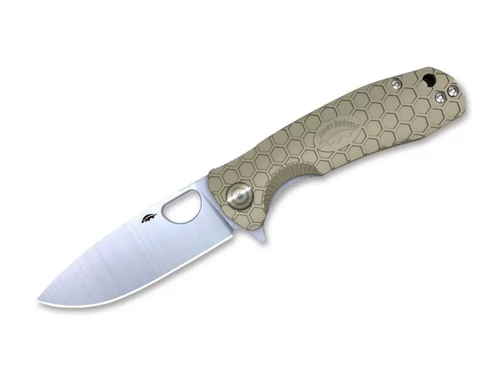 Discount Honey Badger Flipper D2 Large Tan Burgundy