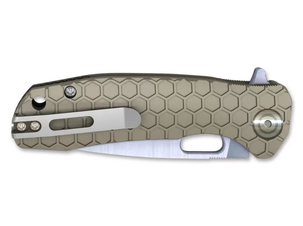 Cheap Honey Badger Flipper D2 Medium Tan