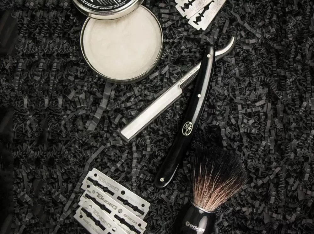 Böker Manufaktur Gift Set Barberette Black> Straight Razor Sets