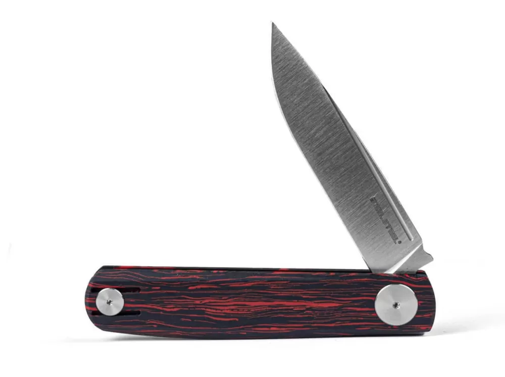 Clearance Real Steel Gslip Compact Damascus G10 Ocean Red