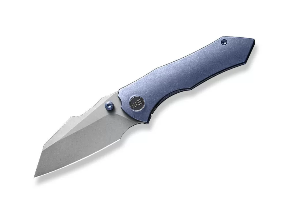 Clearance WE Knife High-Fin Titanium Blue