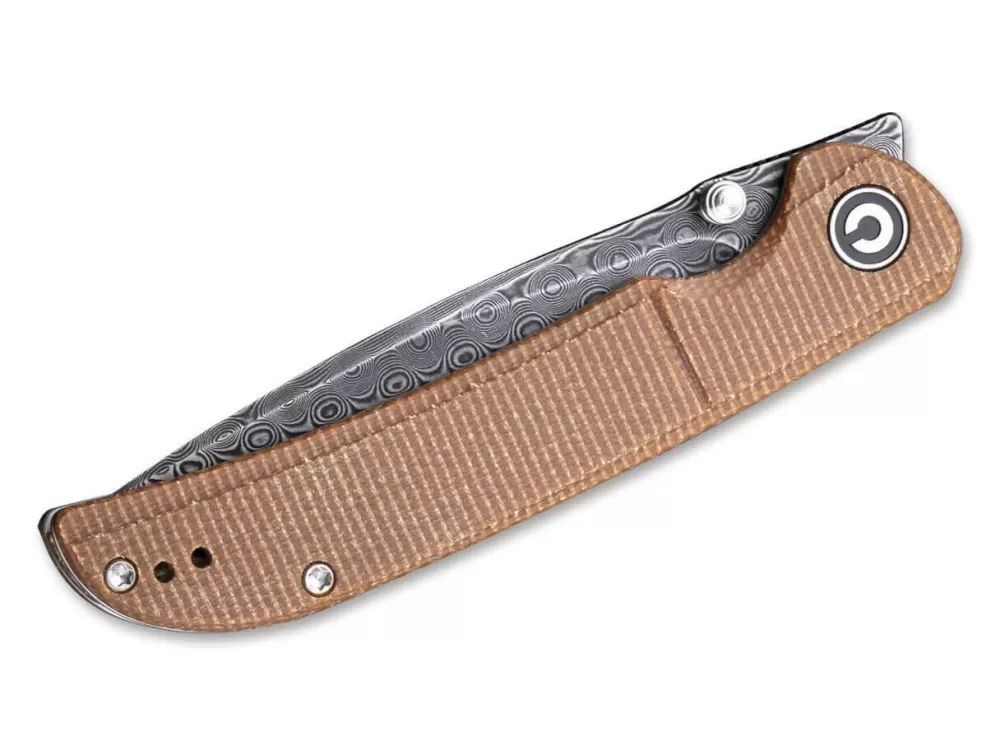 Flash Sale CIVIVI Imperium Damascus Micarta Brown