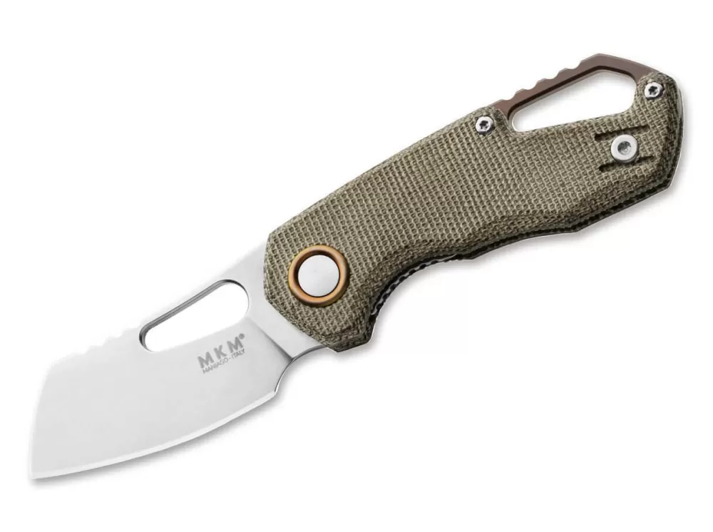 Store MKM Isonzo M390 Cleaver Micarta Green