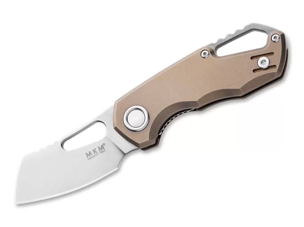 Hot MKM Isonzo M390 Cleaver Titanium Bronze