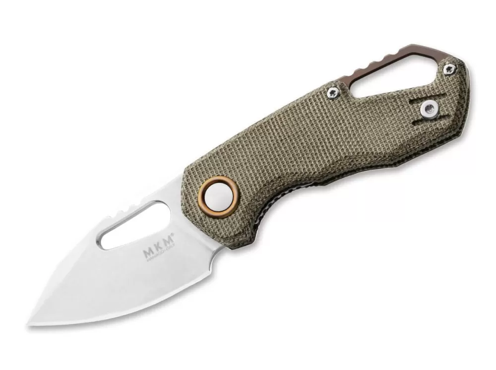 New MKM Isonzo M390 Clippoint Micarta Green