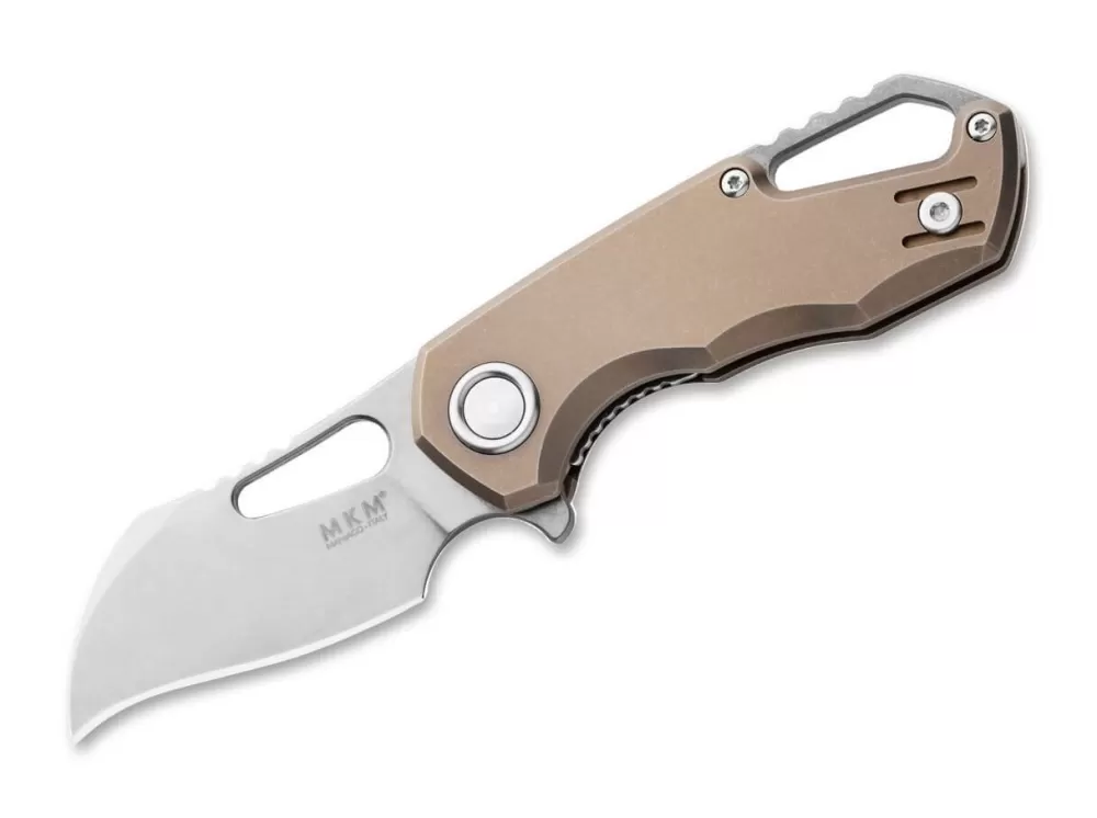 Clearance MKM Isonzo M390 Hawkbill Titanium Bronze