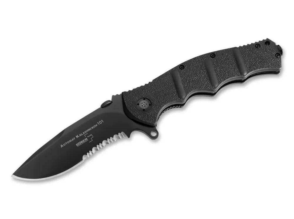 Best Böker Plus Kal-101 Black Serrated