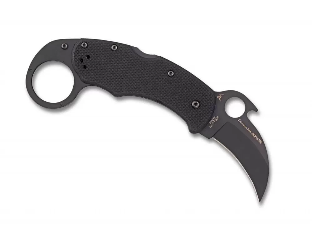 New Spyderco Karahawk Black G10 Black Blade