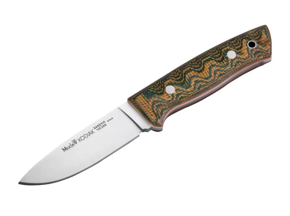 Muela Kodiak Green Canvas Micarta Ii> Outdoor Knives