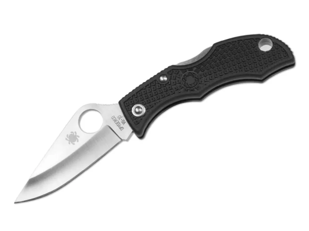 Cheap Spyderco Ladybug 3 Black Plain