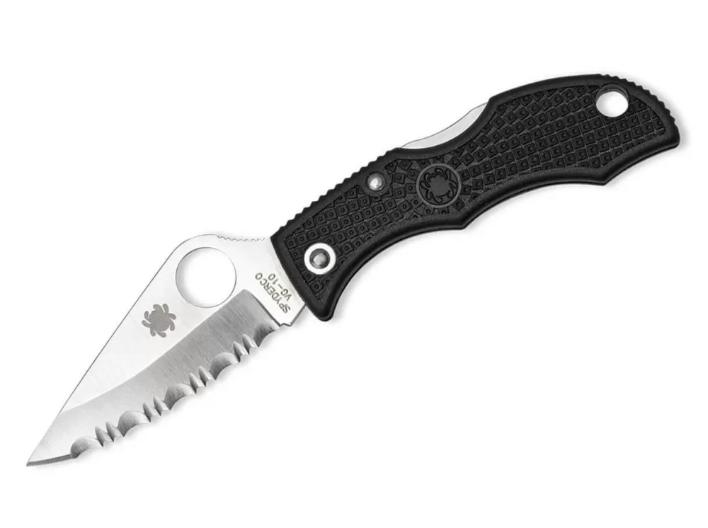 Shop Spyderco Ladybug 3 Black Serrated