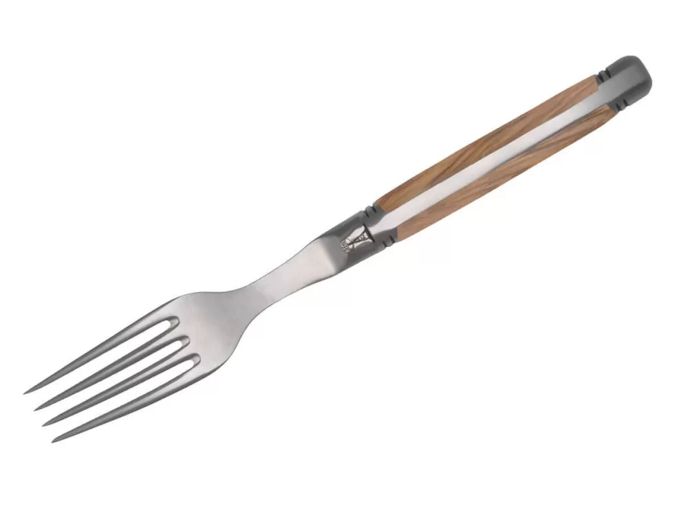 Goyon-Chazeau Laguiole Steak Fork Olive Wood> Steak Cutlery