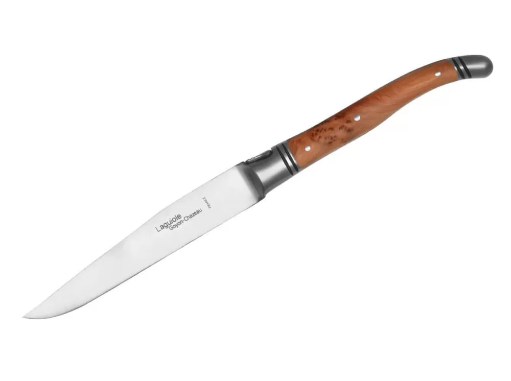 Goyon-Chazeau Laguiole Steak Knife Juniper> Laguiole Knives