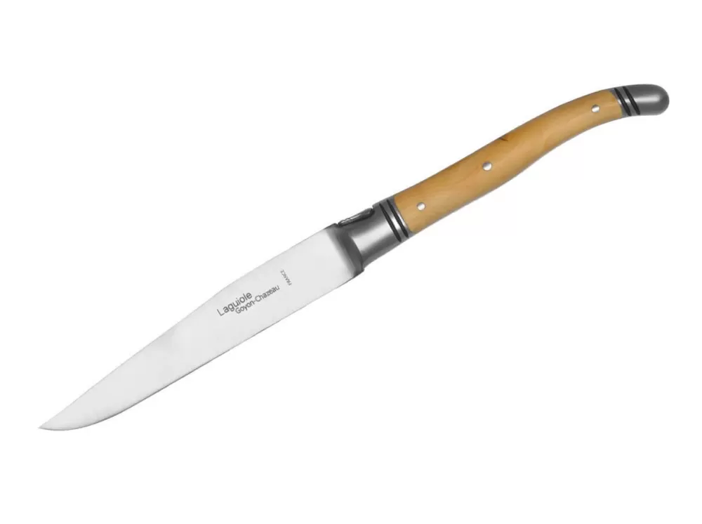 Goyon-Chazeau Laguiole Steakmesser Buchsbaumholz> Steak Cutlery