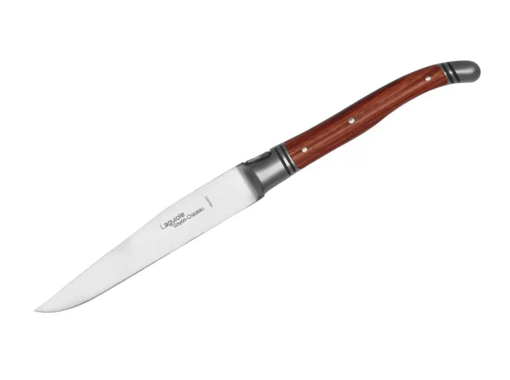 Goyon-Chazeau Laguiole Steakmesser Rosenholz> Steak Cutlery