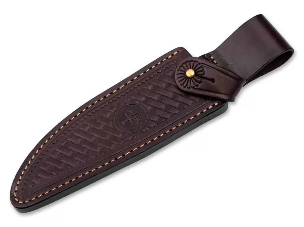 Böker Arbolito Leather Sheath Brown Esculta Ebony> Pouches & Sheaths