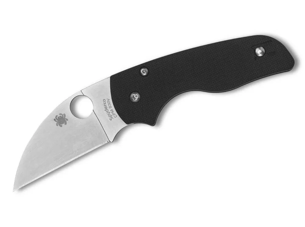 Hot Spyderco Lil' Native Wharncliffe G10 Black Plainedge