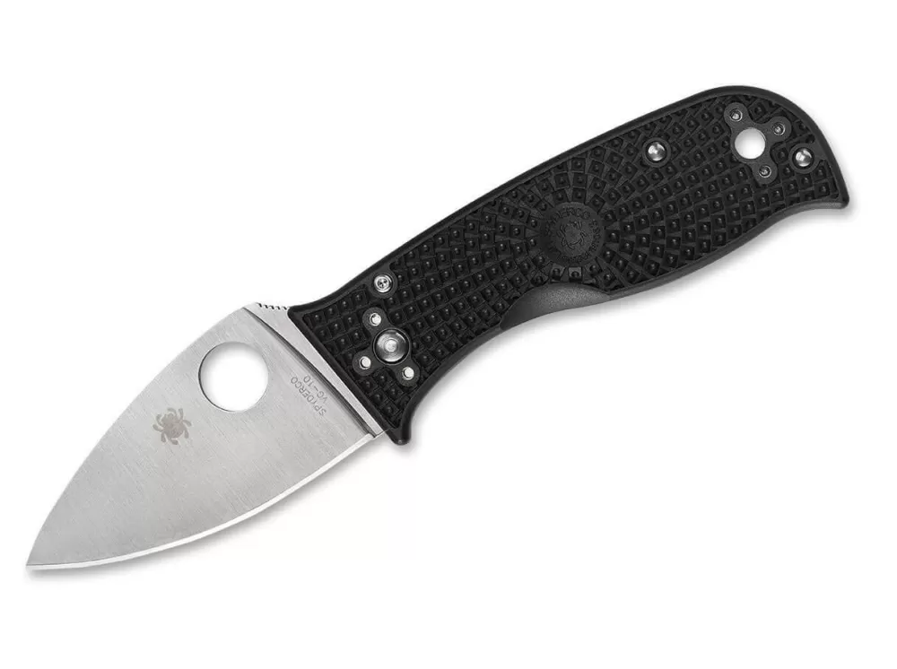 Cheap Spyderco Lil' Temperance 3 Black Plainedge