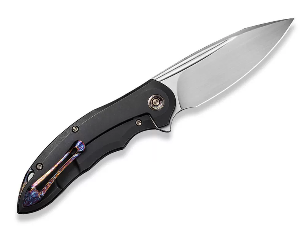 Fashion WE Knife Makani Titanium Black Copper Foil Carbon