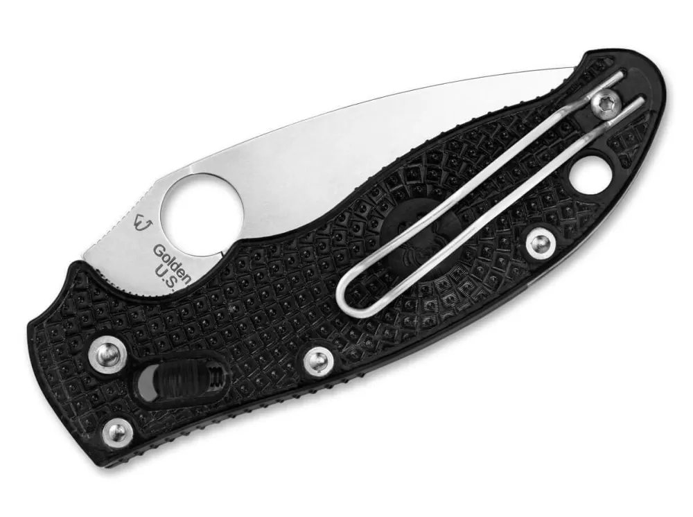 Shop Spyderco Manix 2 Black Frcp Plain Edge