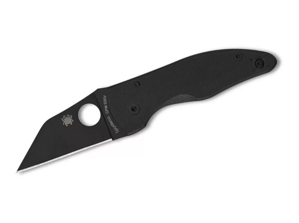 New Spyderco Microjimbo G10 Black Blade Plainedge