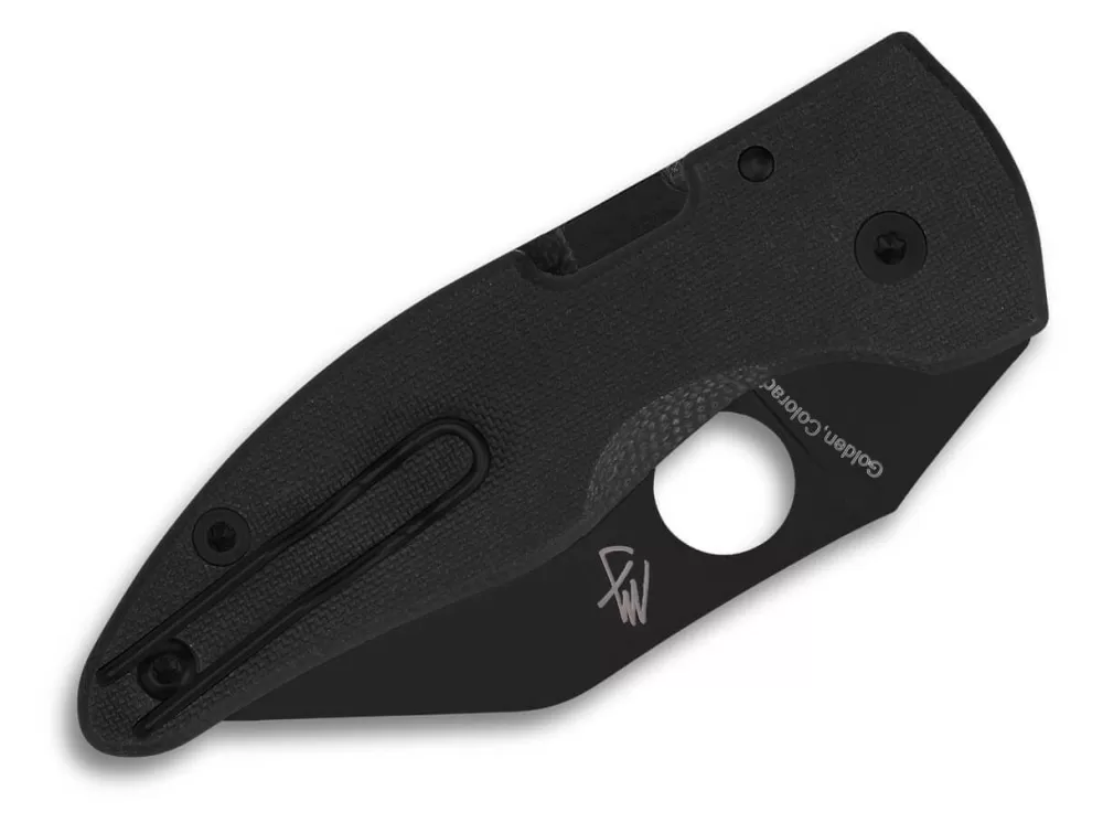 New Spyderco Microjimbo G10 Black Blade Plainedge