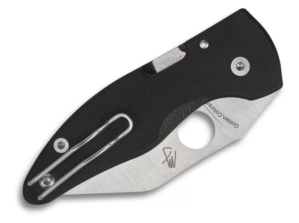 Shop Spyderco Microjimbo G10 Black Plainedge