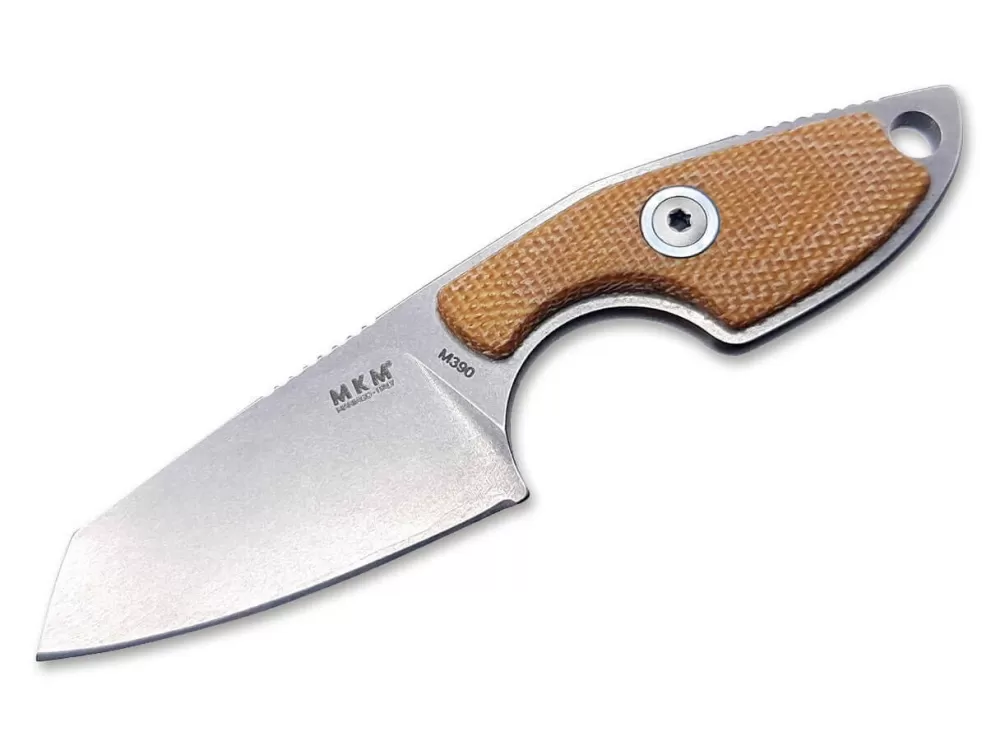 MKM Mikro 2 Micarta Brown> Neck Knives