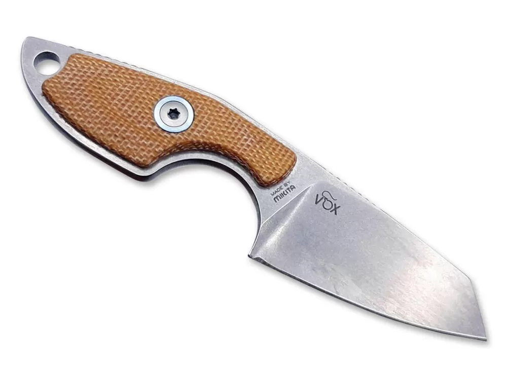 MKM Mikro 2 Micarta Brown> Neck Knives