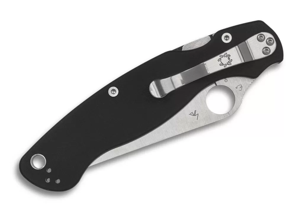 Outlet Spyderco Military 2 G10 Black Combinationedge