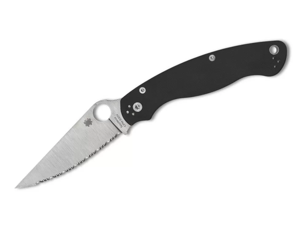 Clearance Spyderco Military 2 G10 Black Spyderedge