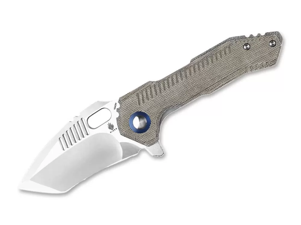 Outlet Kizer Mini Paragon Micarta Green