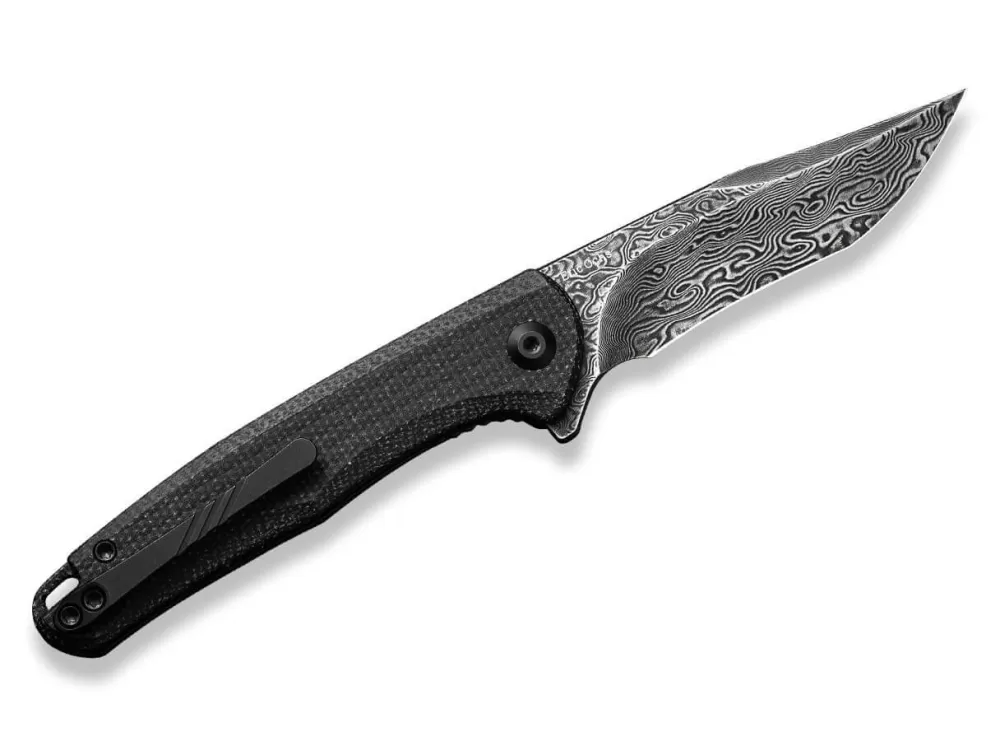 Discount CIVIVI Mini Sandbar Damascus Micarta Black