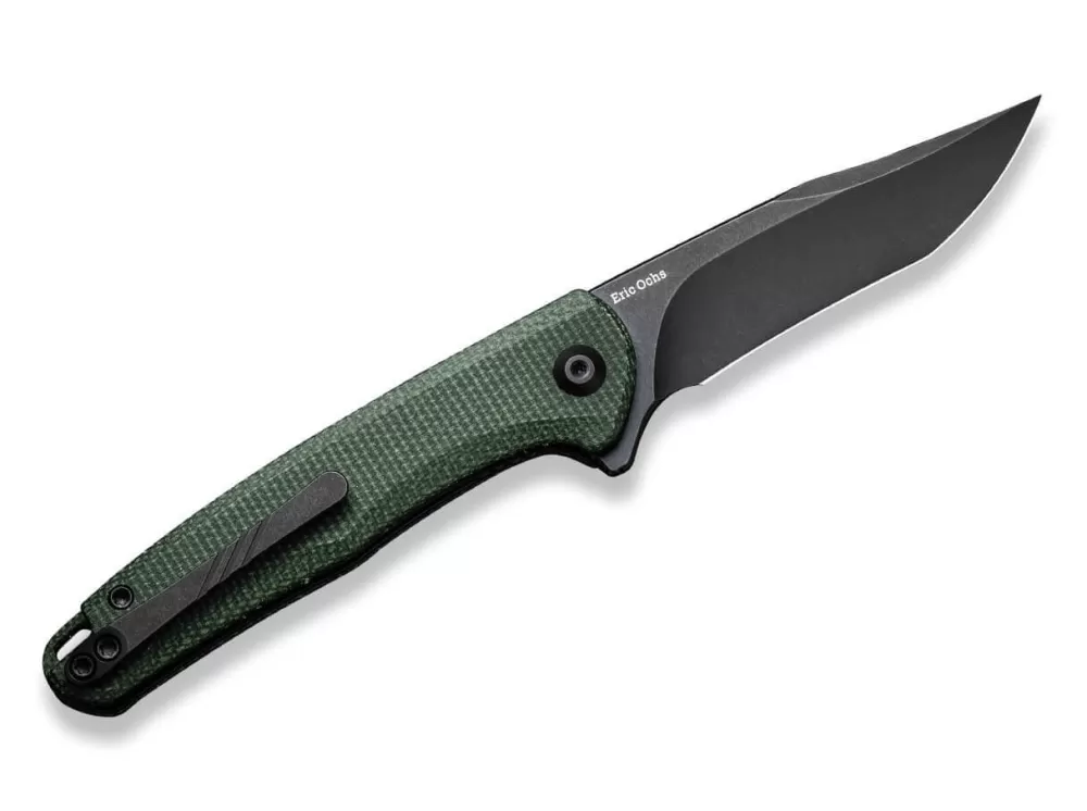 Cheap CIVIVI Mini Sandbar Micarta Dark Green Bb