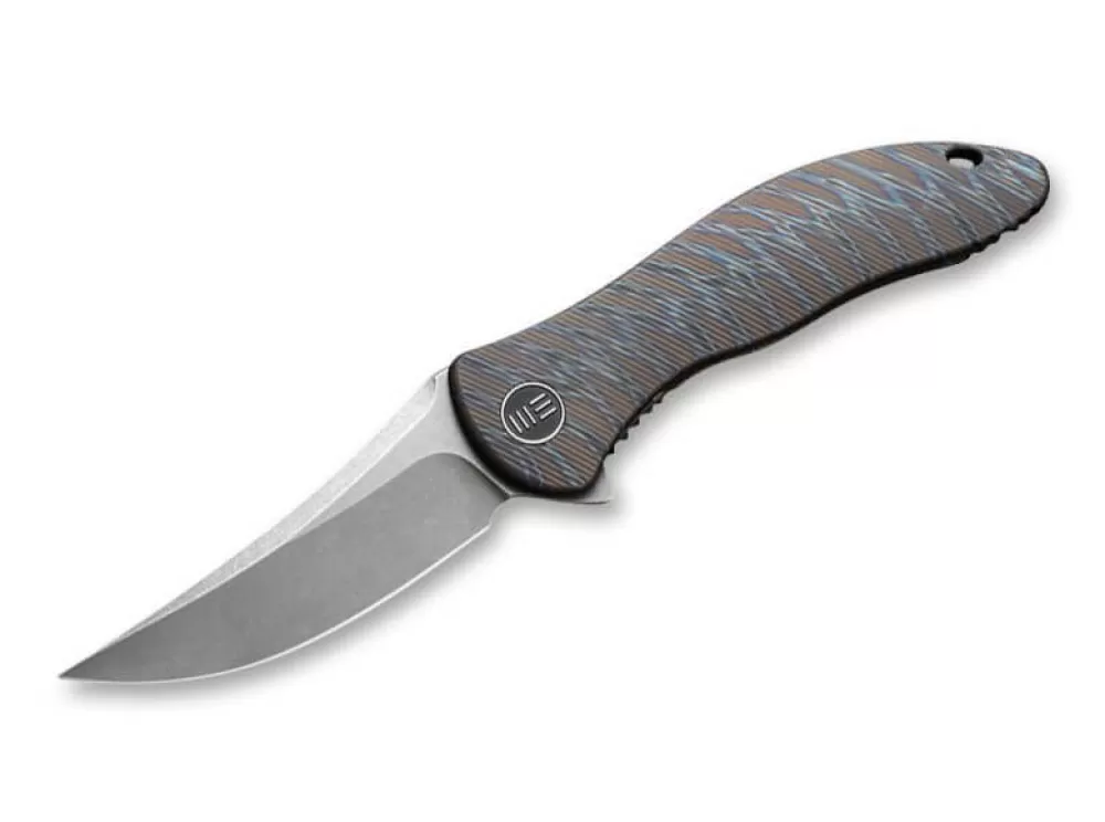 Shop WE Knife Mini Synergy Titan Tiger Stripe