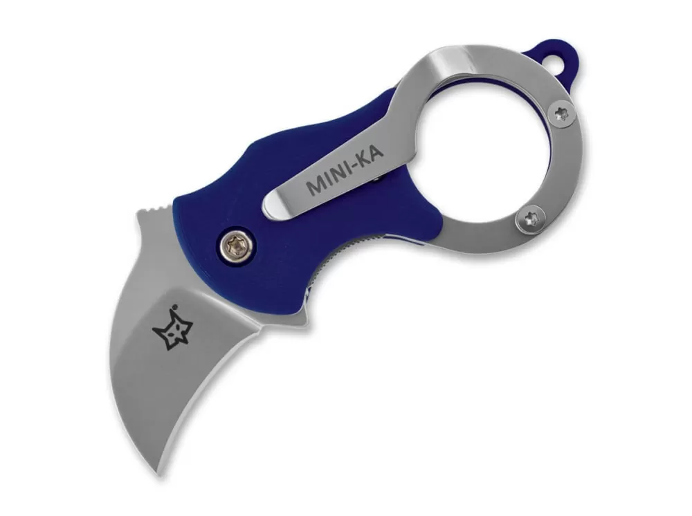 Discount Fox Knives Mini-Ka Blue Sandblasted