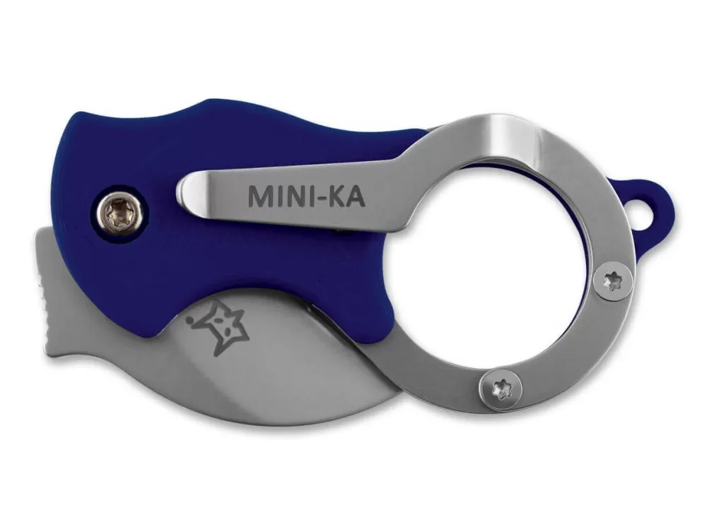 Discount Fox Knives Mini-Ka Blue Sandblasted