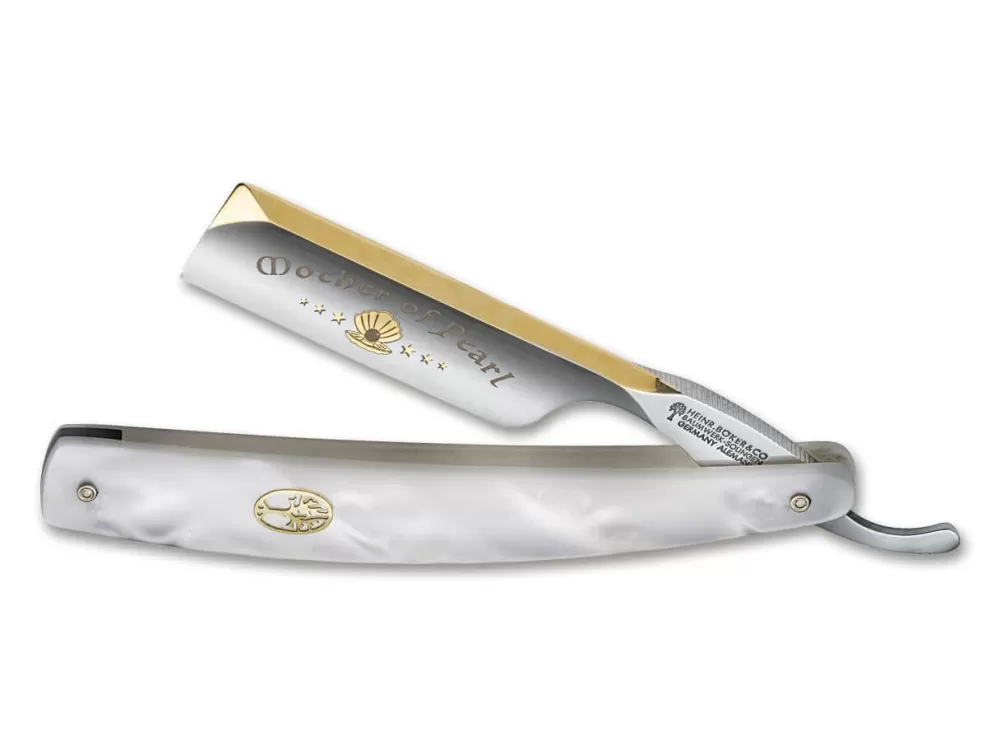 Böker Manufaktur Solingen Mother Of Pearl 2.0> 6/8" Straight Razors